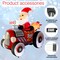 GOOSH 8FT Santa in Hot Rod Inflatable with LED Lights for Outdoor Christmas Yard Décor